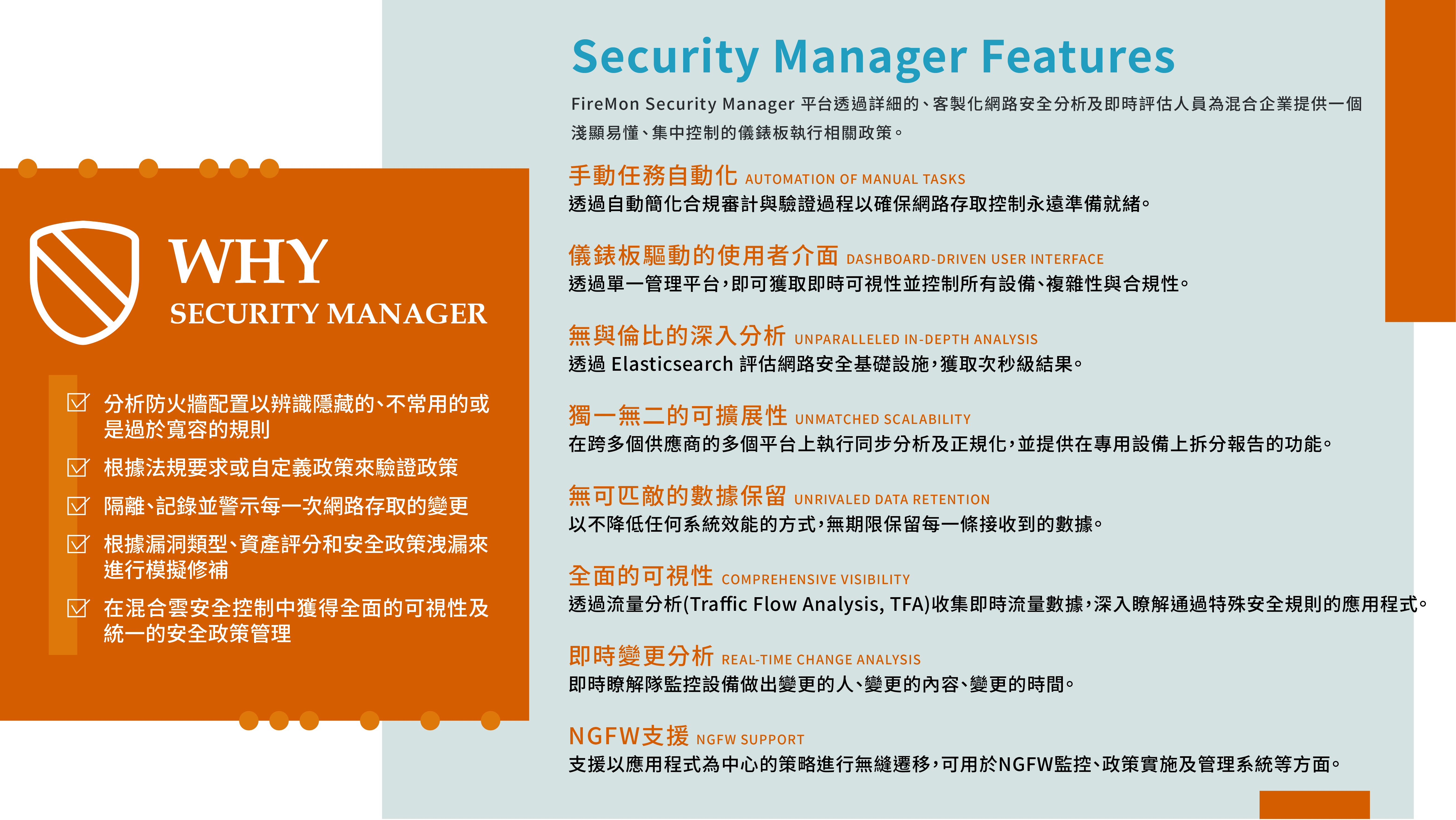 FireMon Security Manager 特點